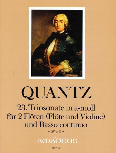 Triosonate 23 a-moll QV 2:40